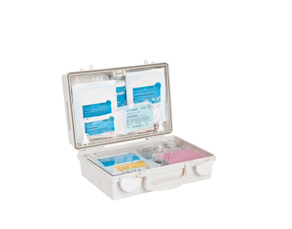 Mallette de premiers secours maternelle QUICK-CD, petite grande aide maternelle 2.webp