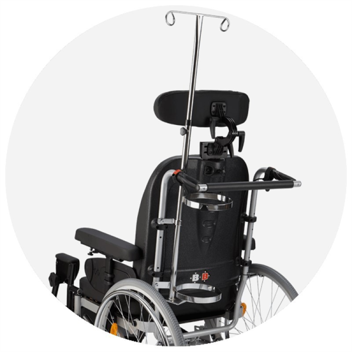 [1010884000 AT] SUPPORT BOUTEILLE OXYGÈNE FAUTEUIL ROULANT
