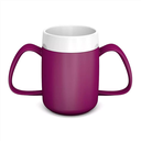 GOBELET ISOLANT Ornamin - 2 ANSES - ÉVASÉ - CASSIS