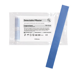 [1009988] KIT DE REMPLISSAGE PANSEMENT DOIGT DÉTECTABLE, 10 PIÈCES 18 X 2 CM