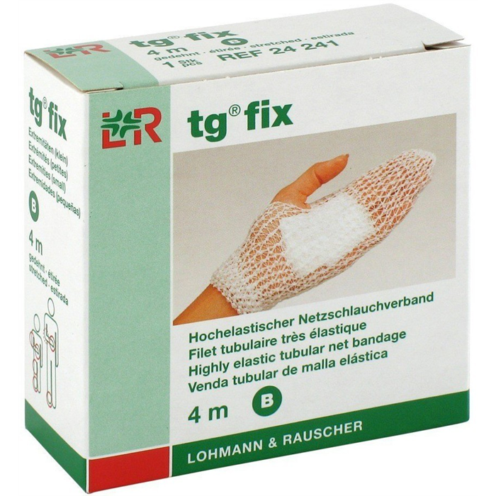 TG-Fix filet tubulaire élastique, taille C, rouleau de 4 m – Pour main, pied, bras, jambe