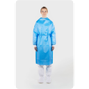 Blouse de protection cleo® saphir avec poignet tricoté, taille XL, non stérile, 10 pcs
