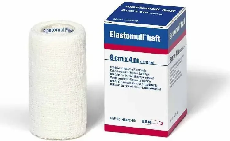 ELASTOMULL HAFT, 8 CM X 4 M, BANDAGE ÉLASTIQUE COHÉSIF DE FIXATION