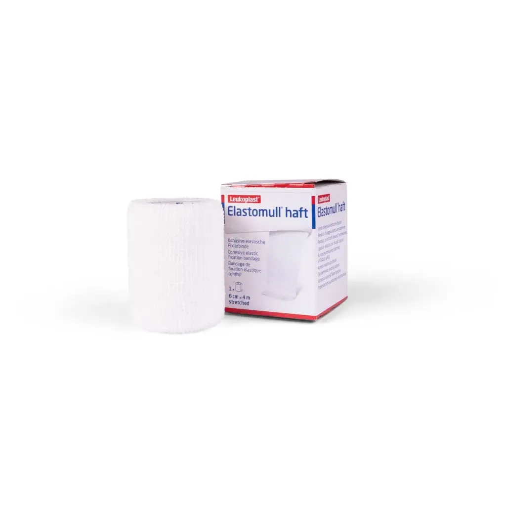 Elastomull Haft, 6 cm x 4 m, bandage élastique cohésif de fixation