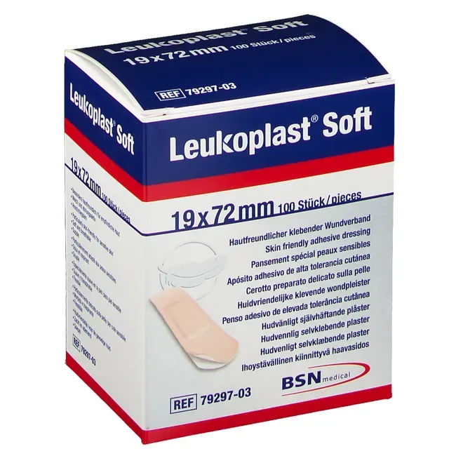 [7929703] Leukoplast Soft 19 x 72 mm, 100 pcs