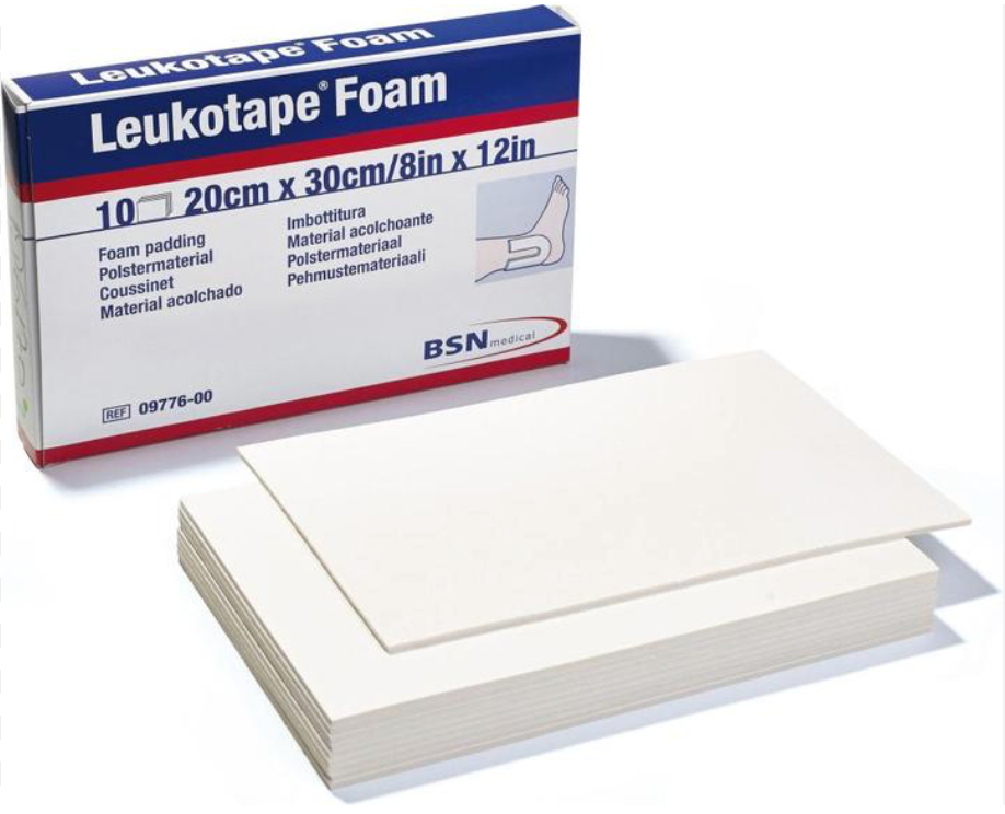 [977600] Leukotape Foam 30 cm x 20 cm, 10 pcs