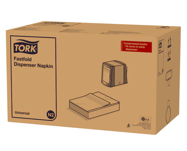 [15840 HRS] Serviettes TORK Premium pour distributeur carton de 8 x (5x100), 22 m x 33 cm, 2 plis