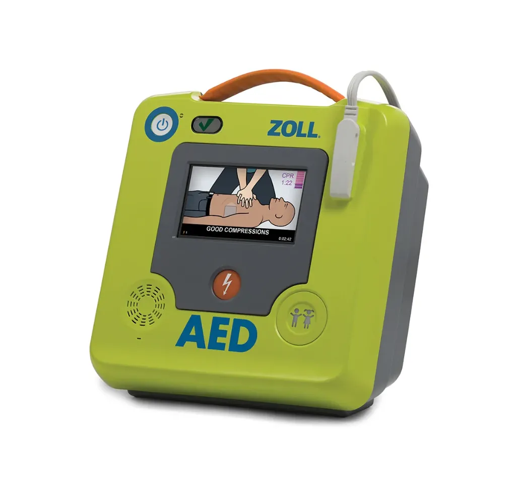 ZOLL AED3 entièrement automatique sans sac de transport avec batterie et électrode CPR