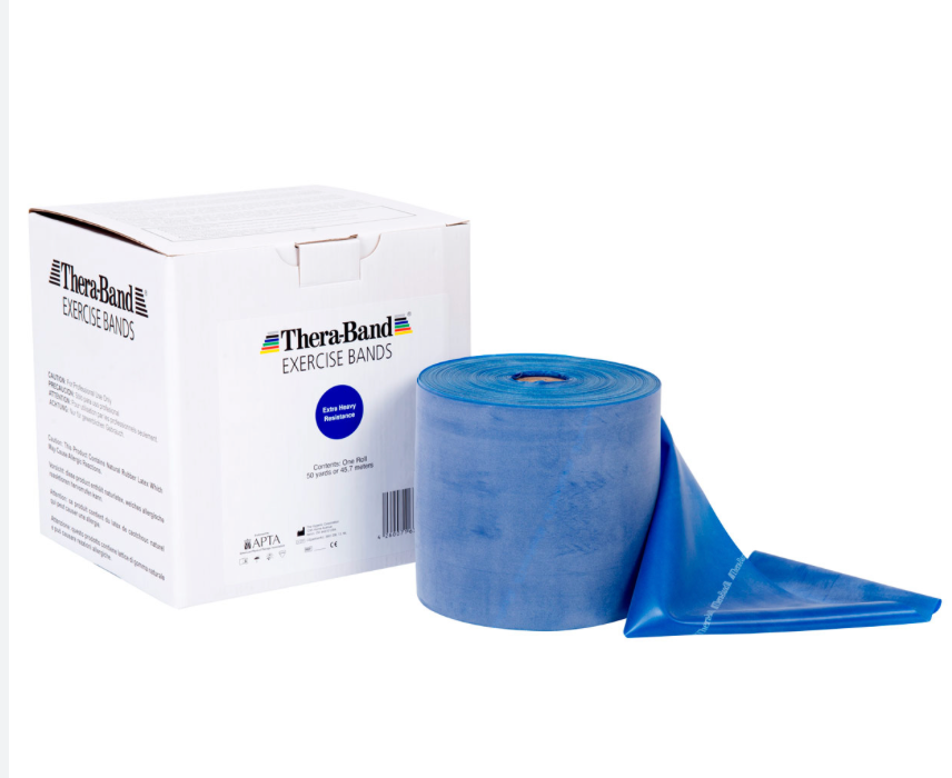 [21015] Thera-Band 45,50 m x 12,8 cm extra fort bleu