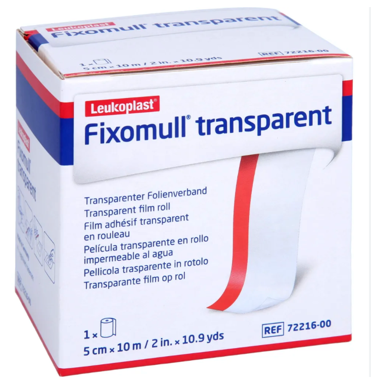 [7221600] Fixomull Transparent, 5 cm x 10 m