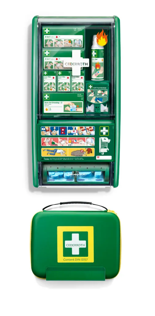 [51011008] Ceder First Aid & Burn Station Set DIN