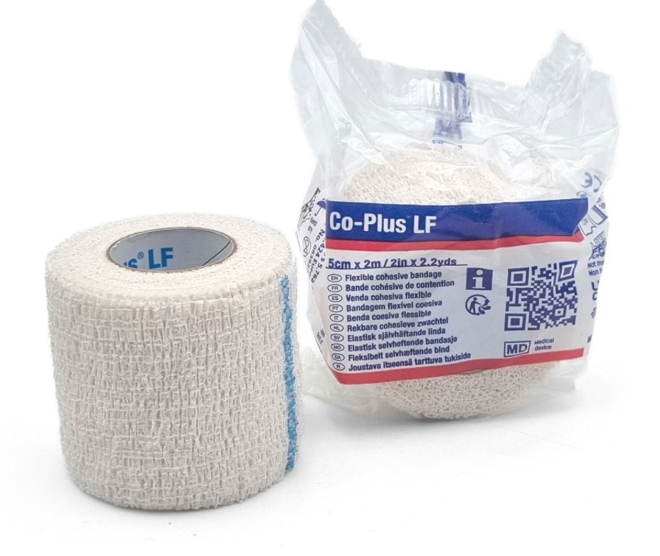 Coplus LF blanc 5 cm x 2 m, 4,5 m étiré, 36 pcs