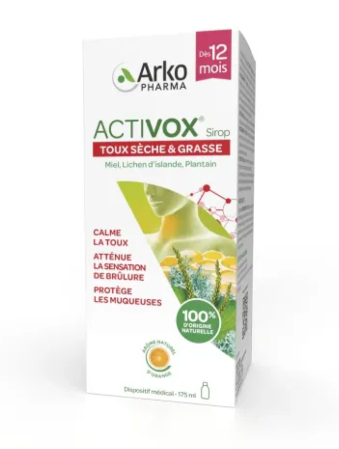 Activox Arkotus Sirop, toux sèche & grasse