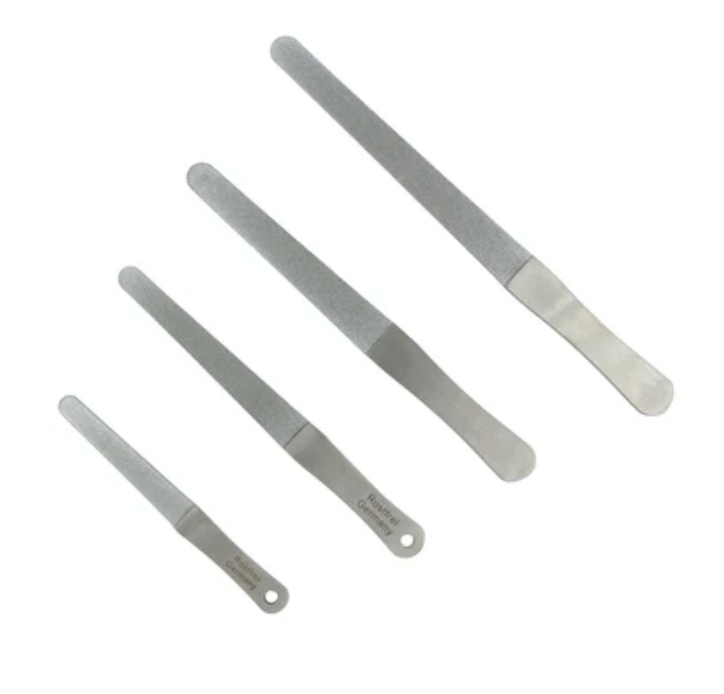 [2295] Diamant-Nagelfeile Edelstahl rund 16cm
