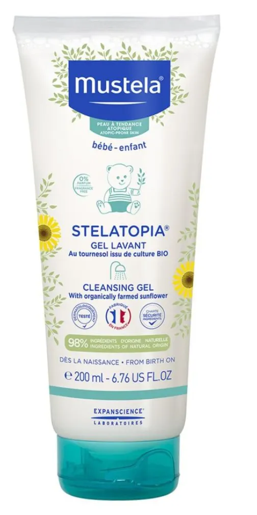 Mustela PA Stelatopia Gel lavant, 200ml
