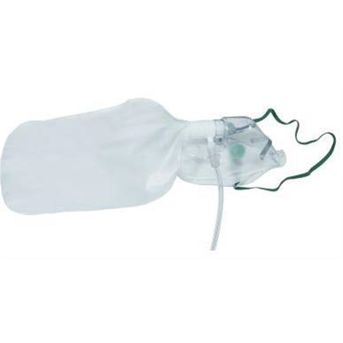 Masque à oxygène avec réservoir pour adulte, haute concentration, avec tuyau