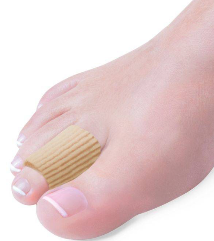 Tube de protection d’orteil avec gel, moyen