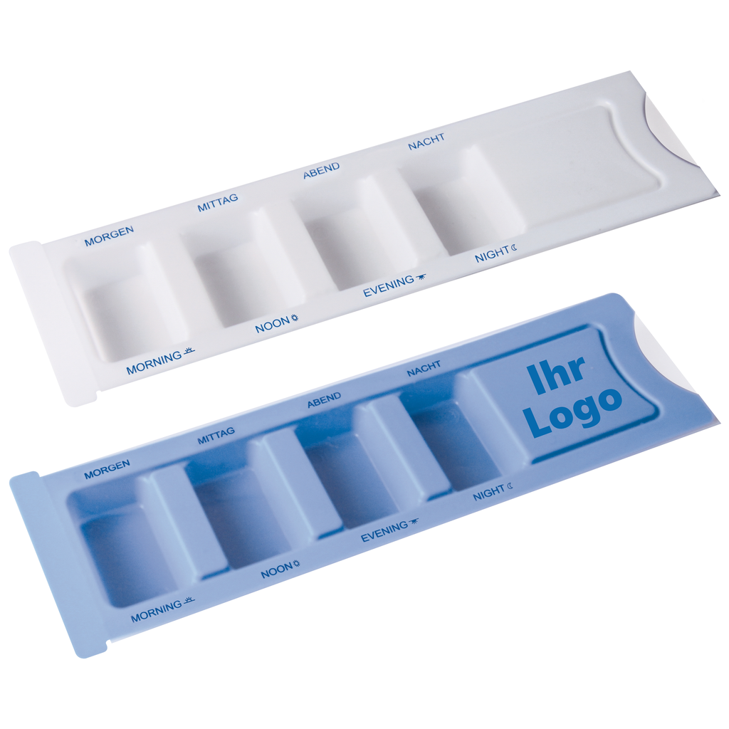 Medimex distributeur de médicaments, blanc, matin-midi-soir-nuit