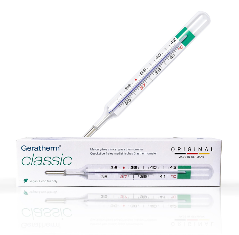 [222551] Geratherm classic, thermomètre médical sans mercure, avec étui