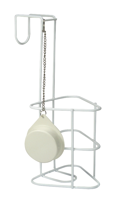Medimex support d’urinal, blanc avec couvercle et chaîne