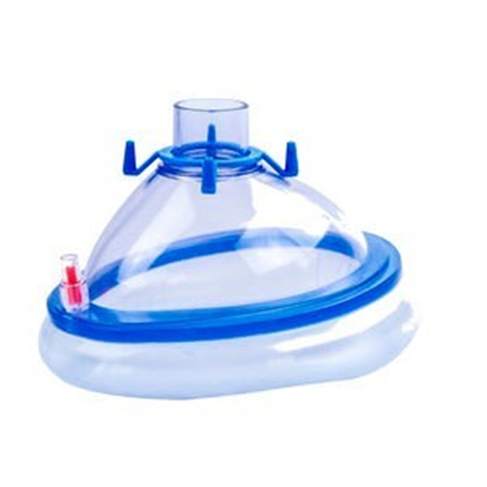 Masque d’anesthésie à usage unique, taille 6 (L), bleu, pour adulte