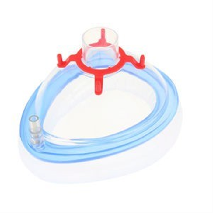 [35-40-205] Masque d’anesthésie à usage unique, taille 5 (M), rouge pourpre, pour adulte