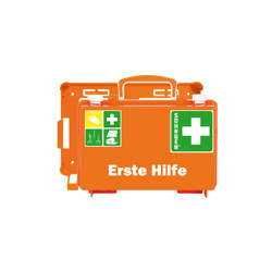 [0301120] Mallette de premiers secours QUICK-CD, vide, orange, 260 x 170 x 110 mm