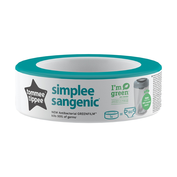 Recharge Sangenic Hygiene Plus RW6, cassette verte