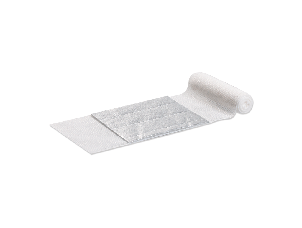 [1003372] Paquet de pansements Aluderm moyen, 8 x 10 cm, compresse_x000D_
DIN 13151, bande 4 m x 8 cm