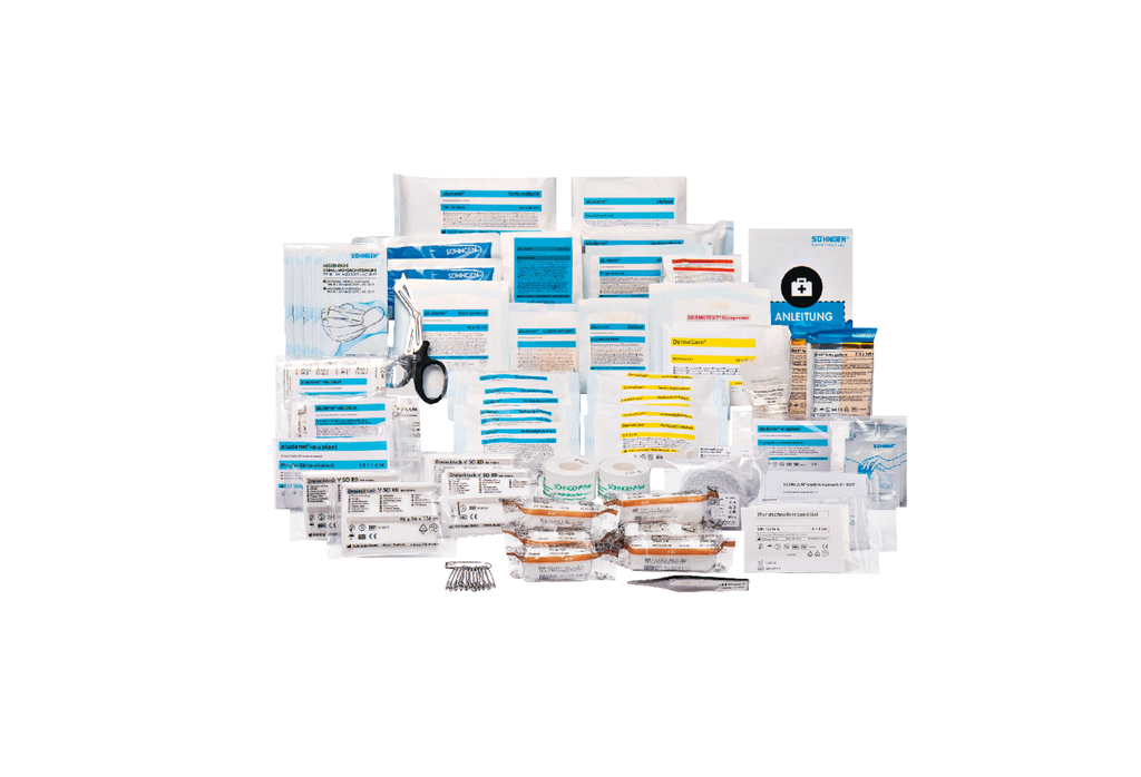 [0303009] Recharge premiers secours industrie norme plus DIN 13169 avec kit d’extension