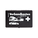 E-H Trousse de premiers secours pour véhicule (KFZ), en plastique, conforme à la norme DIN 13164, noire