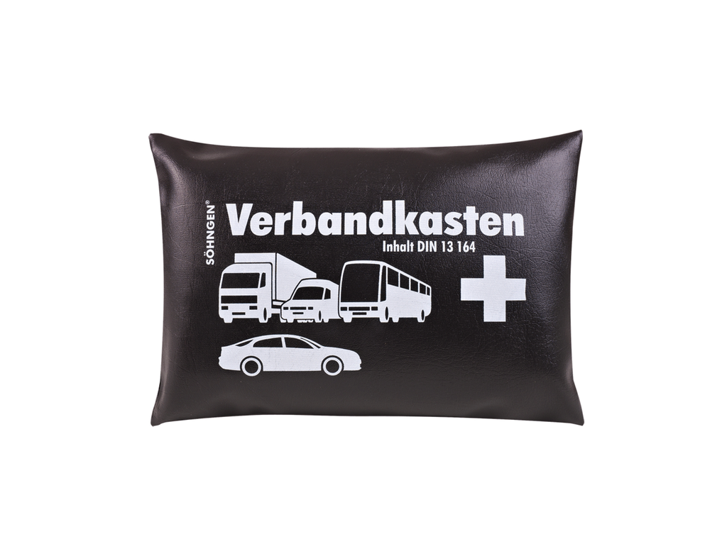 [3004003] Coussin de premiers secours pour véhicule (KFZ) en PVC, conforme à la norme DIN 13164