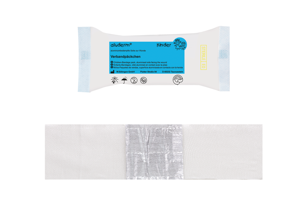 ALUDERM paquet de pansement enfant moyen 6 x 6 cm