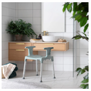 Chaise de douche Swift avec accoudoirs et dossier, vert lagon