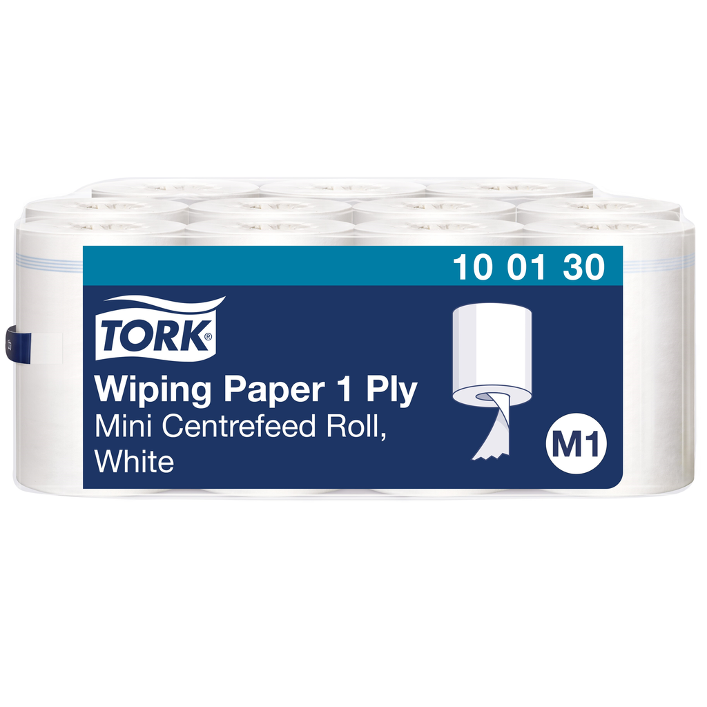 Wiping paper Tork mini centerfeed
 22 cm x 120 m, 1 pli, rouleau multi-usages