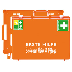 [0360133] Mallette premiers secours maison de retraite et soins MT-CD orange remplie