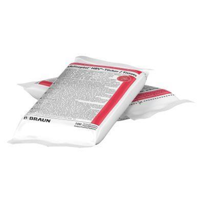 [18707] Meliseptol HBV lingettes recharge 100 pièces désinfection surfaces alcoolique