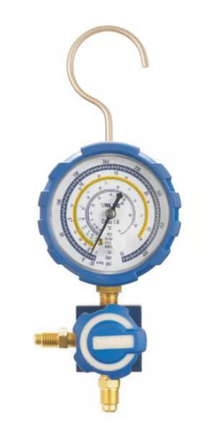 [54-05-000] Manomètre de contrôle 68 mm échelle avec tuyau et crochet