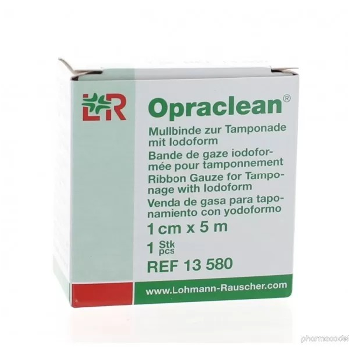 Mèche stérile Opraclean iodée, 1 cm x 5 m