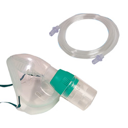 Masque inhalation oxygène avec nébuliseur adulte tuyau 2,10 m
