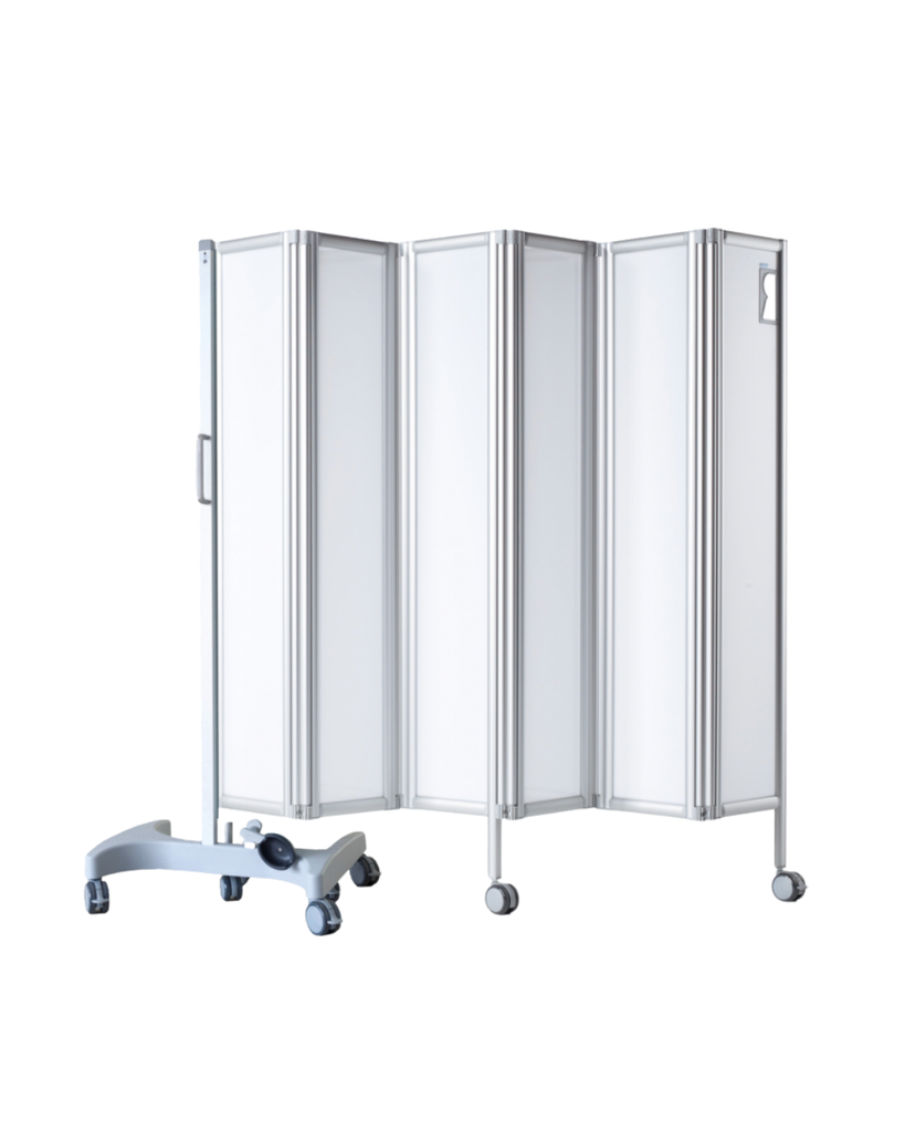 Paravent médical ROPIMEX 5 parties blanc