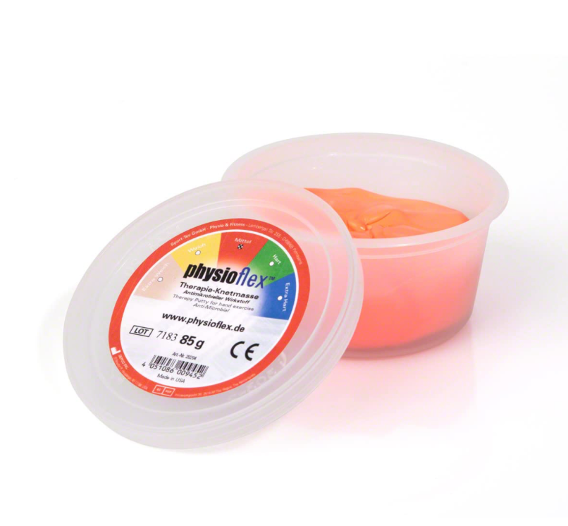 PHYSIOFLEX pâte thérapeutique, résistance moyenne, 85 g, rouge