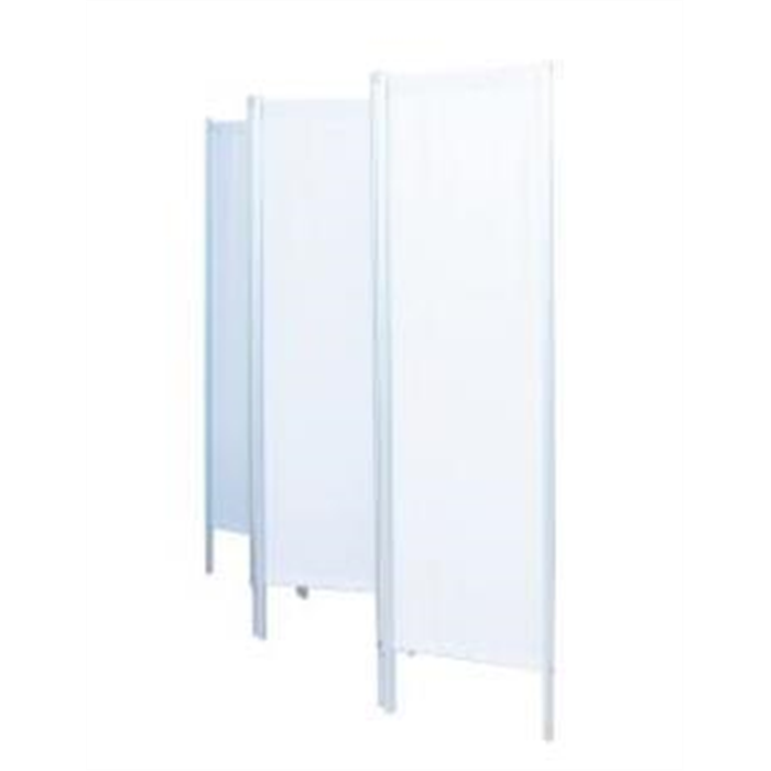 [603250] Paravent Ropimex, 2 × 50 cm de large, blanc, hauteur 1,65 m, RLP/W2