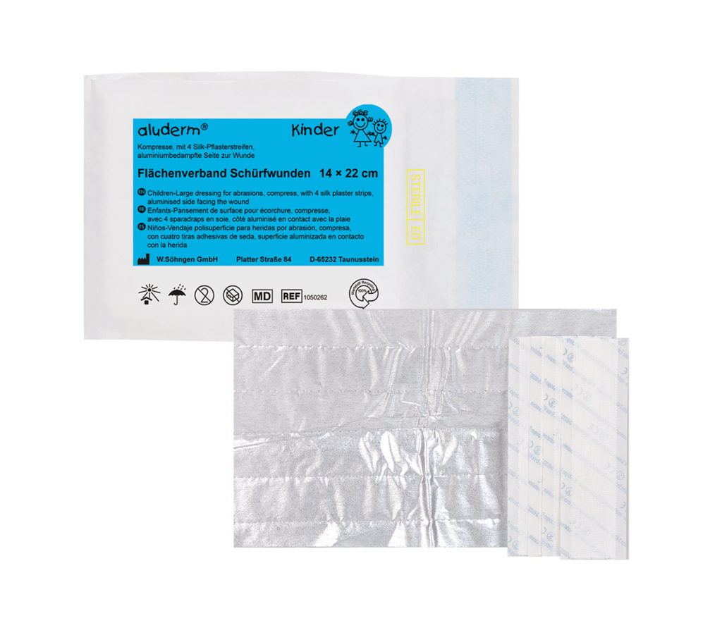 [1050262] Pansement abrasions enfant ALUDERM, 14 × 22 cm