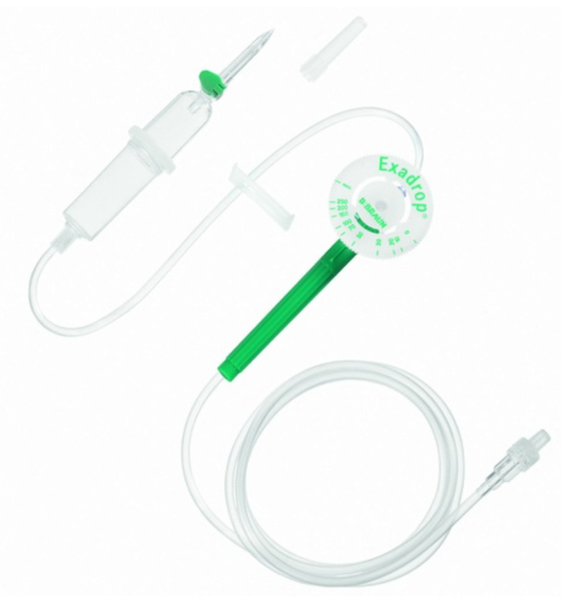 [4061284] EXADROP régulateur de gouttes + INTRAFIX AIR sans pièce intermédiaire d’injection + tubulure 180 cm Lock