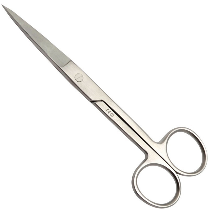 Ciseaux chirurgicaux droits, 14,5 cm, pointes fines, inoxydables