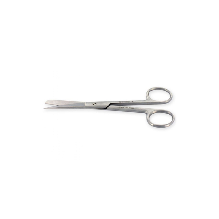 Ciseaux chirurgicaux droits, 14,5 cm, pointe fine/pointe mousse, inoxydables
