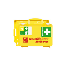 [0320126] Mallette de premiers secours EXTRA bureau QUICK-CD, jaune, contenu DIN 13157, 260 x 170 x 110 mm