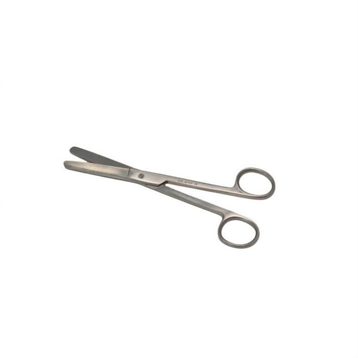Ciseaux chirurgicaux droits, 14,5 cm, pointes mousse, inoxydables