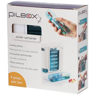 PILBOX pilulier hebdomadaire 7 jours